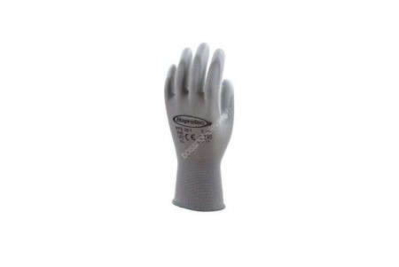 Gants de protection nylon sans couture - gris