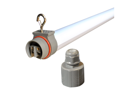 Tube LED étanche non régulable T14 - 4000K - 23W - 120cm - 2 entrées - opaque