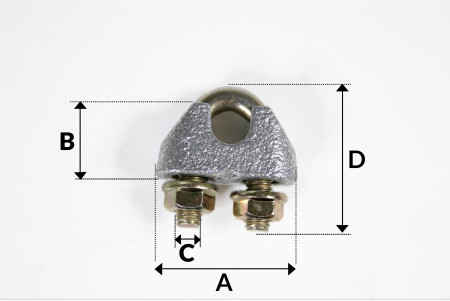 Serre-câble galvanisé dia 5mm