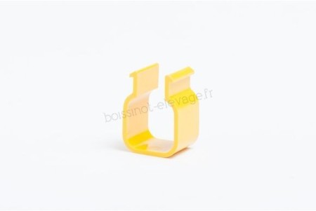 Clip de suspension jaune pour tube 28x28